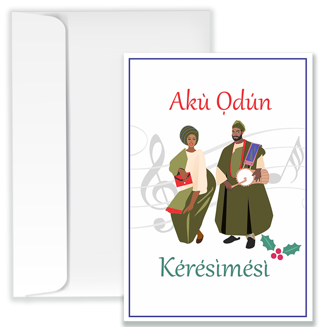 Yoruba Ethnic Christmas Card - Image 2